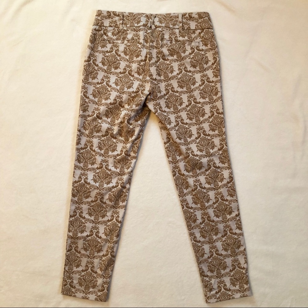 Anthropologie Jacquard Charlie Ankle Pants - Picture 4 of 5